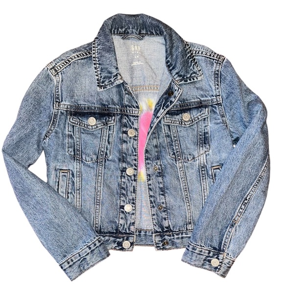 Girls Heart Denim Jacket - Picture 2 of 3